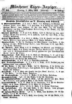 Münchener Tages-Anzeiger Samstag 5. März 1859