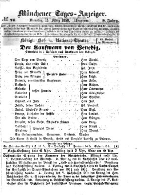 Münchener Tages-Anzeiger Dienstag 15. März 1859