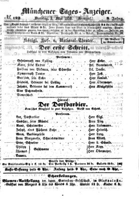 Münchener Tages-Anzeiger Dienstag 3. Mai 1859