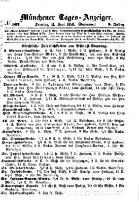 Münchener Tages-Anzeiger Samstag 11. Juni 1859