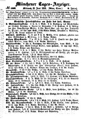 Münchener Tages-Anzeiger Mittwoch 15. Juni 1859