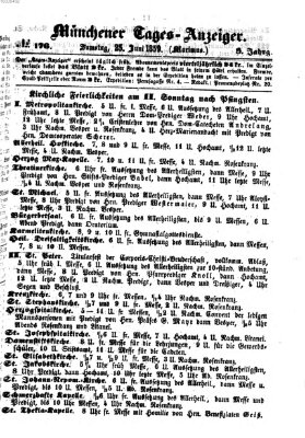 Münchener Tages-Anzeiger Samstag 25. Juni 1859