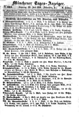 Münchener Tages-Anzeiger Samstag 23. Juli 1859