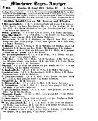 Münchener Tages-Anzeiger Samstag 13. August 1859