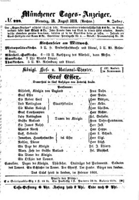 Münchener Tages-Anzeiger Dienstag 16. August 1859