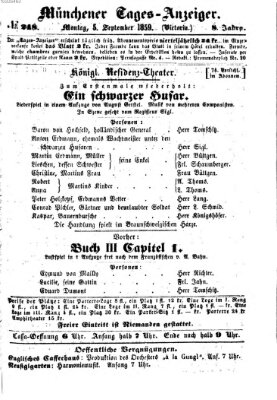 Münchener Tages-Anzeiger Montag 5. September 1859