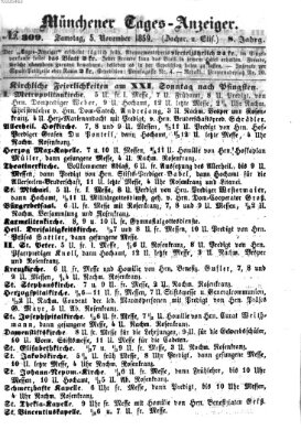 Münchener Tages-Anzeiger Samstag 5. November 1859