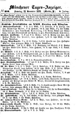 Münchener Tages-Anzeiger Samstag 12. November 1859