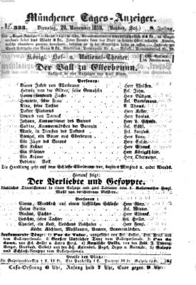 Münchener Tages-Anzeiger Dienstag 29. November 1859