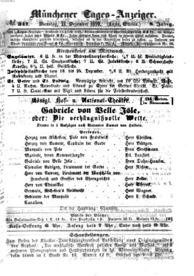 Münchener Tages-Anzeiger Dienstag 13. Dezember 1859