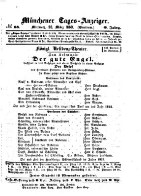 Münchener Tages-Anzeiger Mittwoch 28. März 1860