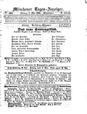 Münchener Tages-Anzeiger Montag 7. Mai 1860