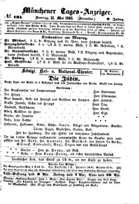 Münchener Tages-Anzeiger Sonntag 13. Mai 1860