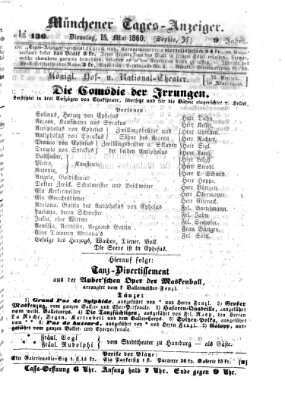 Münchener Tages-Anzeiger Dienstag 15. Mai 1860