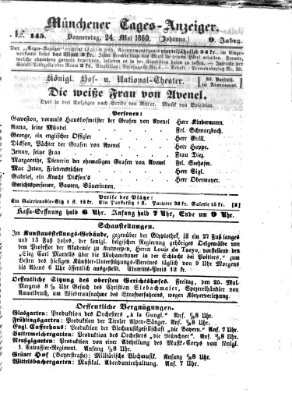 Münchener Tages-Anzeiger Donnerstag 24. Mai 1860