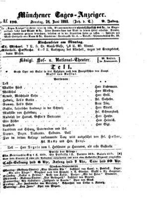 Münchener Tages-Anzeiger Sonntag 24. Juni 1860