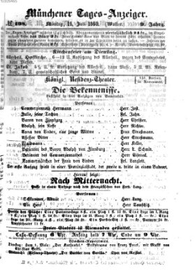 Münchener Tages-Anzeiger Montag 16. Juli 1860