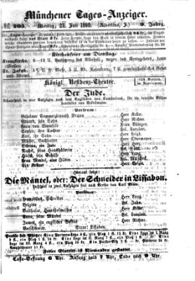 Münchener Tages-Anzeiger Montag 23. Juli 1860