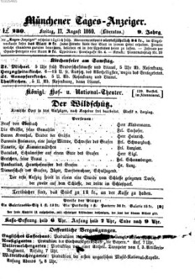 Münchener Tages-Anzeiger Freitag 17. August 1860