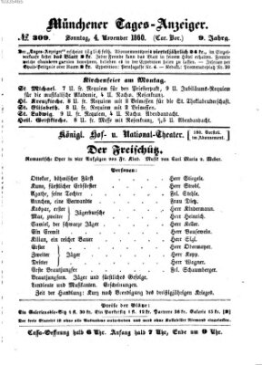 Münchener Tages-Anzeiger Sonntag 4. November 1860