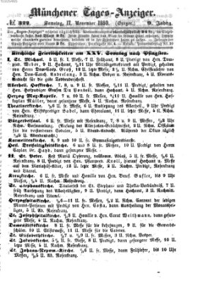 Münchener Tages-Anzeiger Samstag 17. November 1860