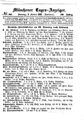 Münchener Tages-Anzeiger Samstag 9. Februar 1861