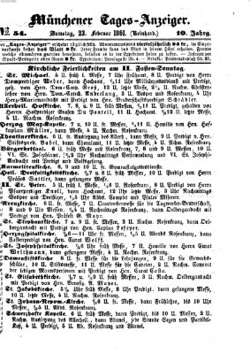 Münchener Tages-Anzeiger Samstag 23. Februar 1861