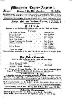 Münchener Tages-Anzeiger Dienstag 7. Mai 1861