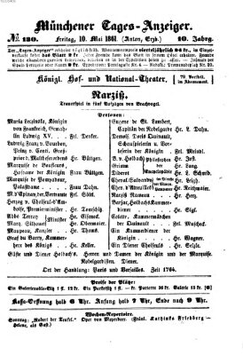 Münchener Tages-Anzeiger Freitag 10. Mai 1861