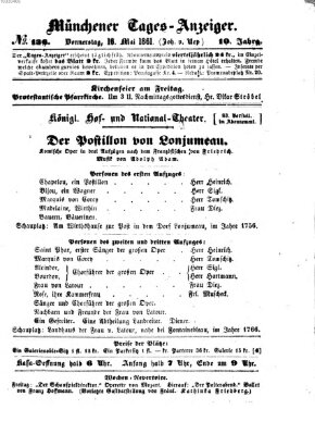 Münchener Tages-Anzeiger Donnerstag 16. Mai 1861