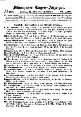 Münchener Tages-Anzeiger Samstag 18. Mai 1861