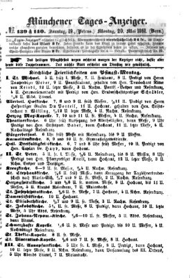 Münchener Tages-Anzeiger Sonntag 19. Mai 1861