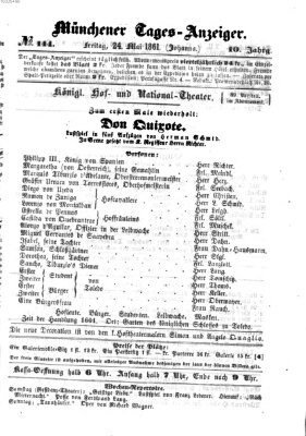 Münchener Tages-Anzeiger Freitag 24. Mai 1861