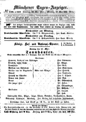 Münchener Tages-Anzeiger Montag 27. Mai 1861