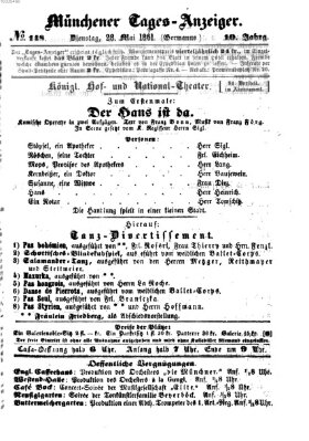 Münchener Tages-Anzeiger Dienstag 28. Mai 1861