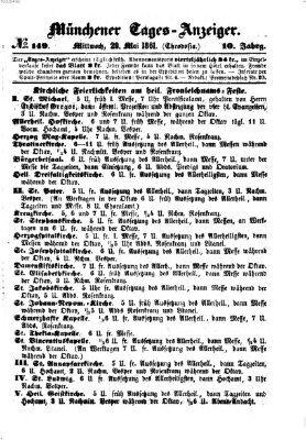 Münchener Tages-Anzeiger Mittwoch 29. Mai 1861