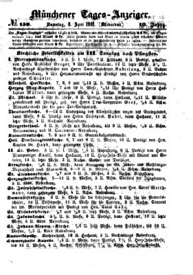 Münchener Tages-Anzeiger Samstag 8. Juni 1861