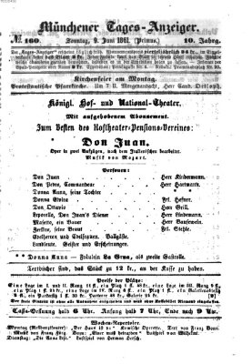 Münchener Tages-Anzeiger Sonntag 9. Juni 1861