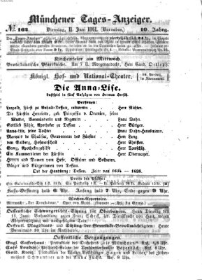 Münchener Tages-Anzeiger Dienstag 11. Juni 1861