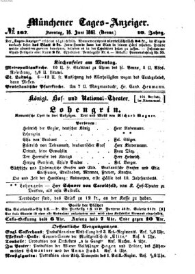 Münchener Tages-Anzeiger Sonntag 16. Juni 1861