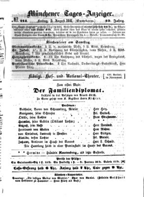 Münchener Tages-Anzeiger Freitag 2. August 1861