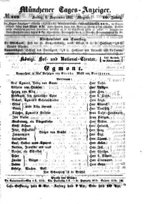 Münchener Tages-Anzeiger Freitag 6. September 1861