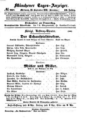 Münchener Tages-Anzeiger Mittwoch 25. September 1861