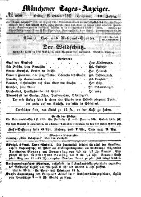 Münchener Tages-Anzeiger Freitag 25. Oktober 1861