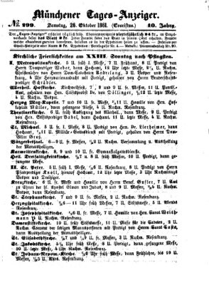 Münchener Tages-Anzeiger Samstag 26. Oktober 1861