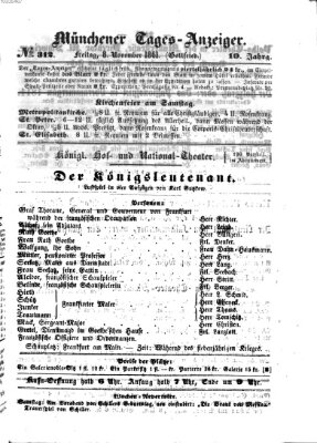 Münchener Tages-Anzeiger Freitag 8. November 1861