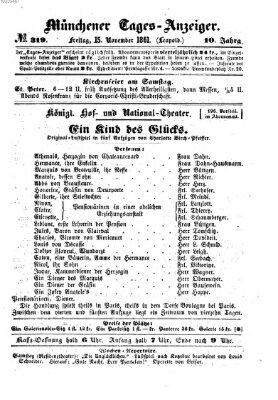 Münchener Tages-Anzeiger Freitag 15. November 1861