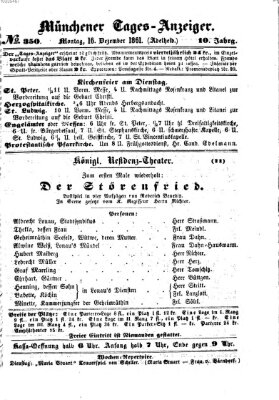 Münchener Tages-Anzeiger Montag 16. Dezember 1861