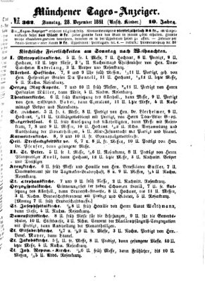 Münchener Tages-Anzeiger Samstag 28. Dezember 1861