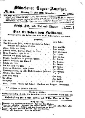 Münchener Tages-Anzeiger Dienstag 13. Mai 1862